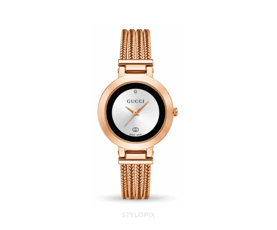Gucci Round Dial With Bracelet Chain Quartz - Gucci First Copy Watches