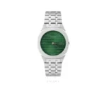 Gucci 25H 30mm Silver Green Quartz - Gucci First Copy Watches