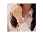 Michael Kors Bradshaw Rose Gold Dial With Double Tone Chain Quartz - Michael Kors First Copy Watches