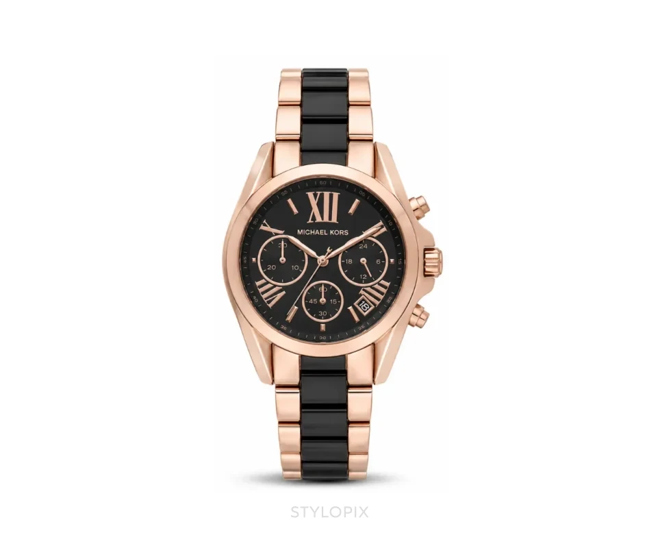 Michael Kors With Chronograph Black Dial Quartz - Michael Kors First Copy Watches