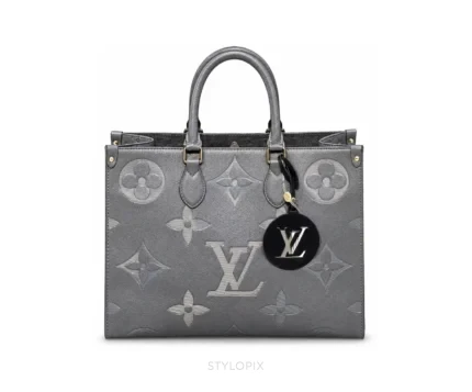 Louis Vuitton OnTheGo MM Medium Gray Shoulder Tote Bag With Dust Cover - LV First Copy Bag